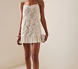 SUPER WHOLESALE | strapless Lace Up Mini Dress