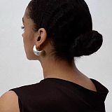 SUPER WHOLESALE | Brushed Arch Teardrop Stud Earrings
