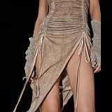 SUPER WHOLESALE | Drawstring Design Dress