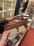 SUPER WHOLESALE | Woven Bamboo and Leather Handbag