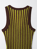 SUPER WHOLESALE | Striped Off-shoulder Knitted Dress