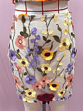 SUPER WHOLESALE | 3D Flowers Skirt Set
