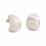 SUPER WHOLESALE | Brushed Arch Teardrop Stud Earrings
