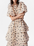 SUPER WHOLESALE | Polka Dot Layers Skirt Set