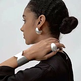 SUPER WHOLESALE | Brushed Arch Teardrop Stud Earrings