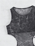 SUPER WHOLESALE |Drawstring Swimwear 3Pieces