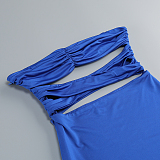 SUPER WHOLESALE |  Twist Hollow-out Mini Dress