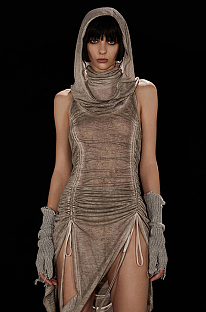 SUPER WHOLESALE | Drawstring Design Dress