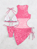 SUPER WHOLESALE |Drawstring Swimwear 3Pieces