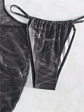 SUPER WHOLESALE |Drawstring Swimwear 3Pieces