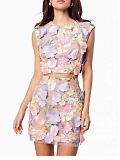 SUPER WHOLESALE | 3D Flowers Skirt Set