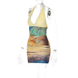 SUPER WHOLESALE | Halter Open-back Dress