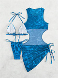 SUPER WHOLESALE |Drawstring Swimwear 3Pieces