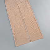 SUPER WHOLESALE |   Beaded  Slim-fit One-shoulder Dress in Nude