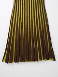 SUPER WHOLESALE | Striped Off-shoulder Knitted Dress