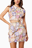 SUPER WHOLESALE | 3D Flowers Skirt Set
