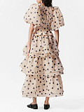 SUPER WHOLESALE | Polka Dot Layers Skirt Set