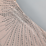 SUPER WHOLESALE |   Beaded  Slim-fit One-shoulder Dress in Apricot