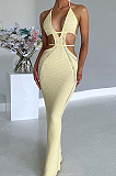 SUPER WHOLESALE | Halter Knitted Long Dress