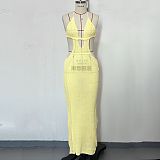 SUPER WHOLESALE | Halter Knitted Long Dress