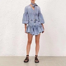 SUPER WHOLESALE | Denim Shirt Top