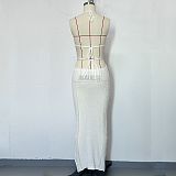 SUPER WHOLESALE | Halter Knitted Long Dress