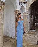 SUPER WHOLESALE | Halter Knitted Long Dress