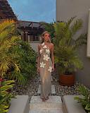 SUPER WHOLESALE | Halter Knitted Long Dress