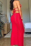 SUPER WHOLESALE | Halter Knitted Long Dress