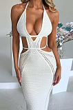 SUPER WHOLESALE | Halter Knitted Long Dress