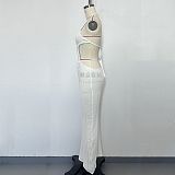 SUPER WHOLESALE | Halter Knitted Long Dress