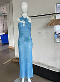 SUPER WHOLESALE | Halter Knitted Long Dress