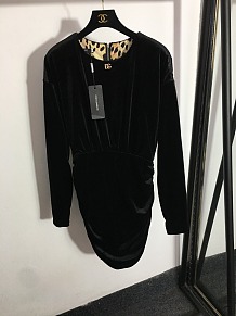 SUPER WHOLESALE | Velvet Leopold Dress