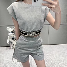 SUPER WHOLESALE | Skirt Set with Strapless Tee Top