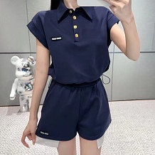 SUPER WHOLESALE | Shorts Set with Polo Tee Top