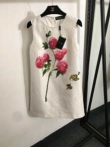 SUPER WHOLESALE | Rose Beaded Strapless Dress