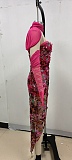 SUPER WHOLESALE |Embroidered Strapless Midi Dress with Gloves