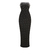 SUPER WHOLESALE | Strapless Beaded Slim-fit Long Dress