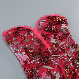 SUPER WHOLESALE |Embroidered Strapless Midi Dress with Gloves