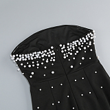 SUPER WHOLESALE | Strapless Beaded Slim-fit Long Dress