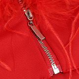 SUPER WHOLESALE | Feather Spaghetee Long Dress