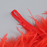 SUPER WHOLESALE | Feather Spaghetee Long Dress
