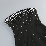 SUPER WHOLESALE | Strapless Beaded Slim-fit Long Dress