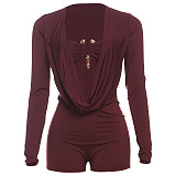 SUPER WHOLESALE | Plunging Neck Romper