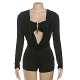 SUPER WHOLESALE | Plunging Neck Romper