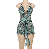 SUPER WHOLESALE | Leopard Stretch Romper