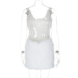 SUPER WHOLESALE | Fur Mini Dress