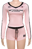 SUPER WHOLESALE | Striped Shorts Set with Long Sleeves Top