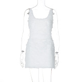 SUPER WHOLESALE | Fur Mini Dress