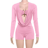 SUPER WHOLESALE | Plunging Neck Romper